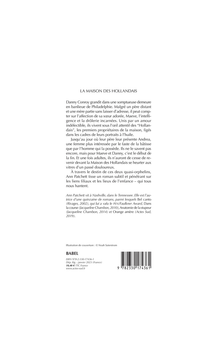 La Maison des Hollandais - Ann Patchett - ACTES SUD