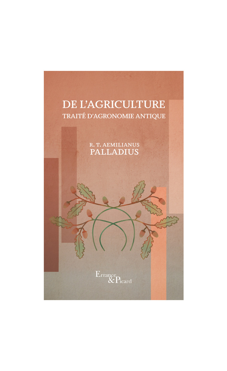 De l'agriculture -  Palladius - ACTES SUD