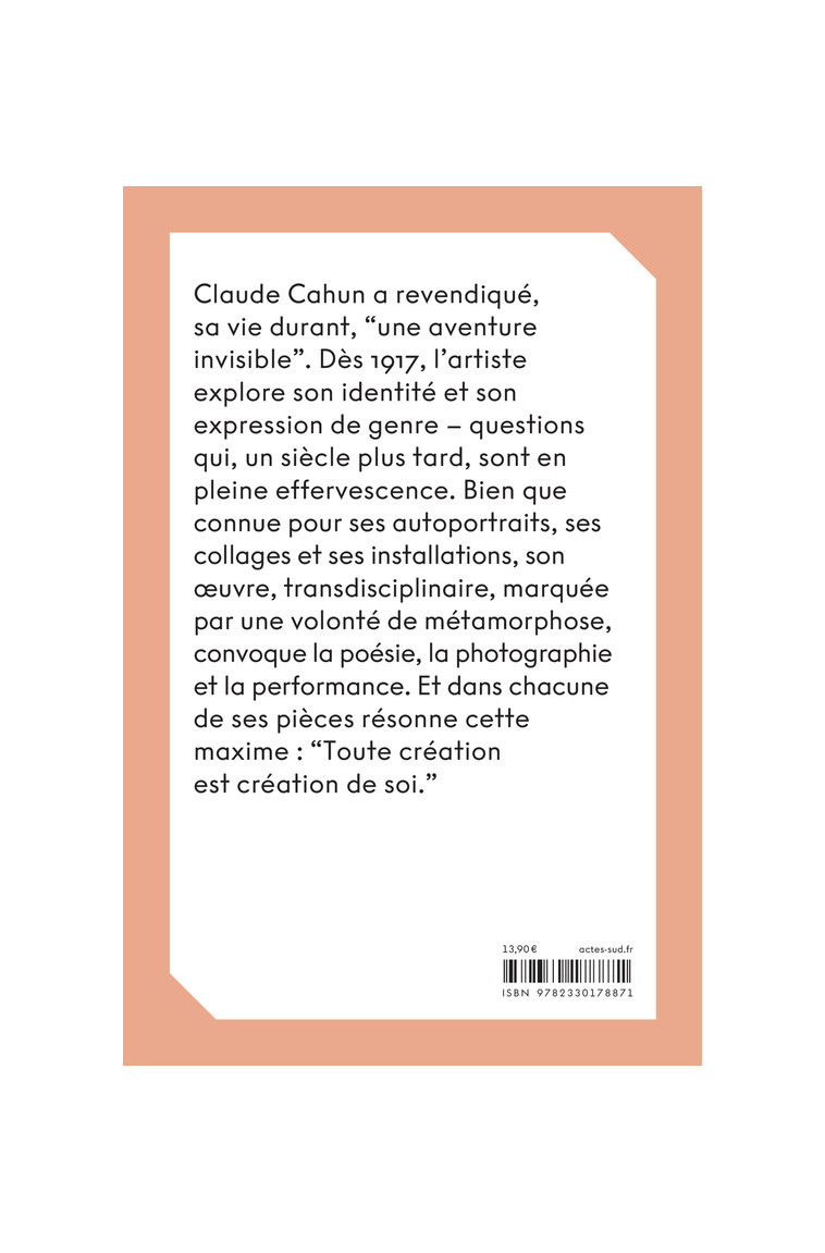 Claude Cahun - Claude Cahun - ACTES SUD