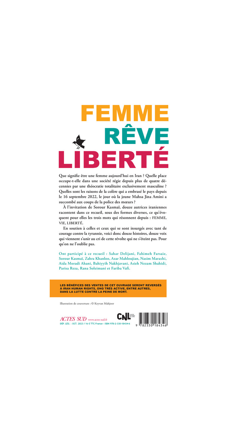 Femme, Rêve, Liberté - Parisa Reza - ACTES SUD