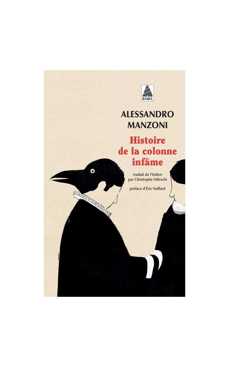 Histoire de la colonne infâme - Alessandro Manzoni - ACTES SUD