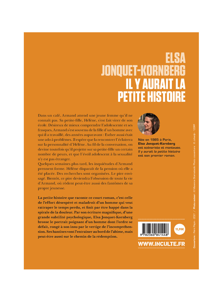 Il y aurait la petite histoire - Elsa Jonquet-Kornberg - INCULTEDERMARGE