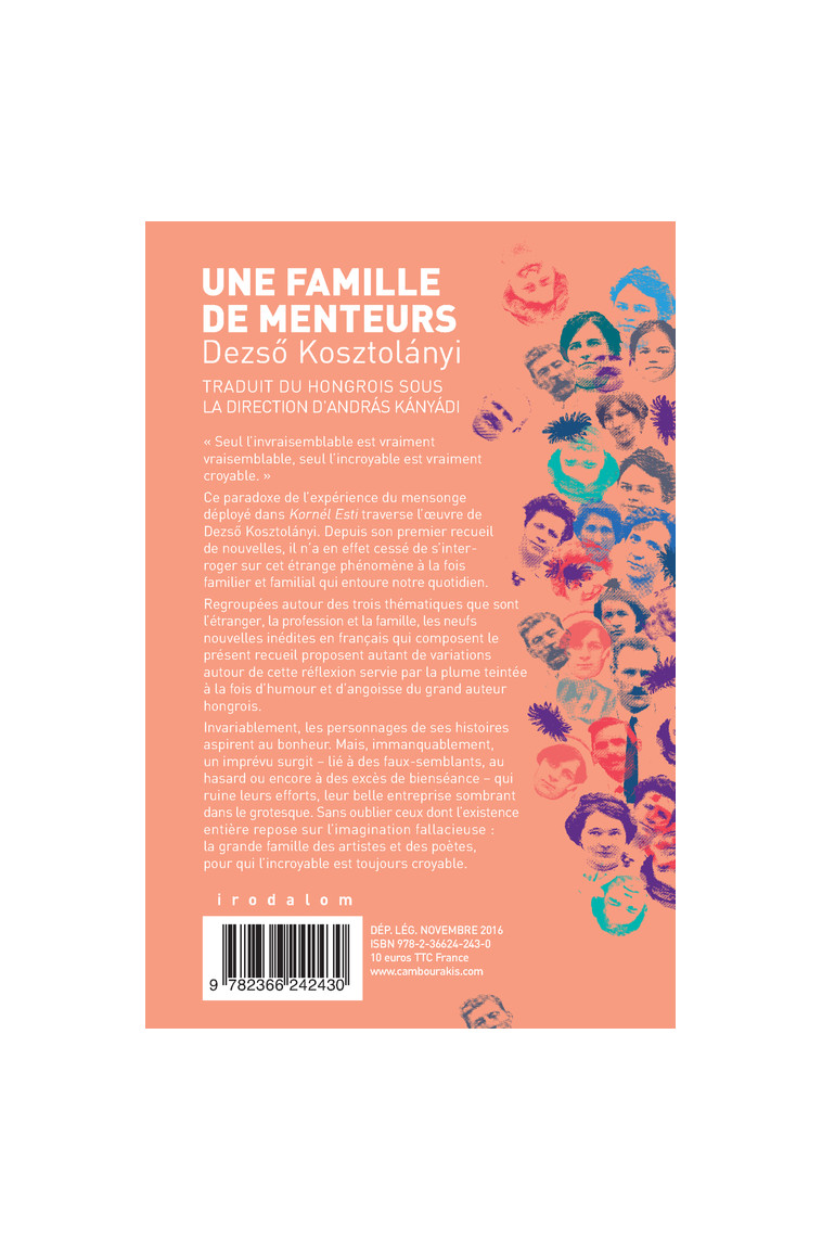 Une famille de menteurs - Dezso Kosztolanyi - CAMBOURAKIS