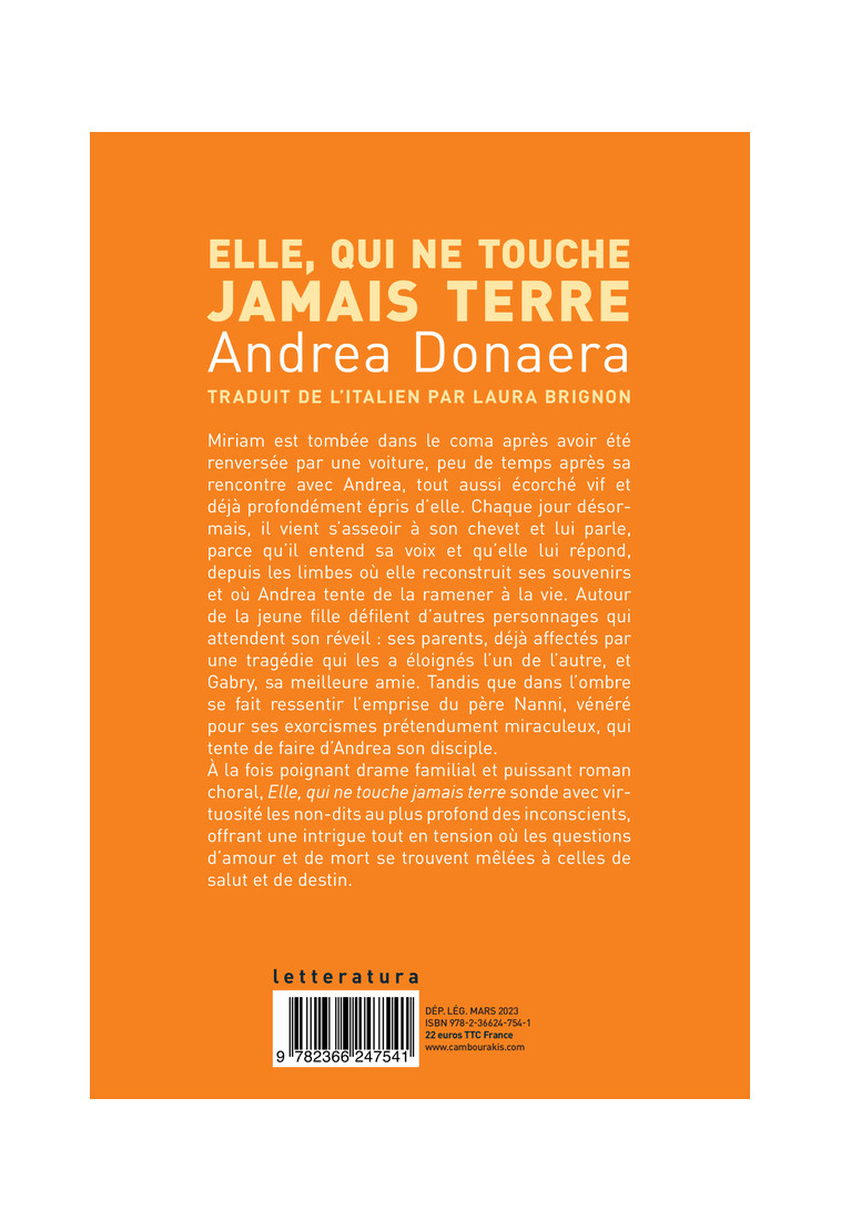 Elle, qui ne touche jamais terre - Andrea Donaera - CAMBOURAKIS