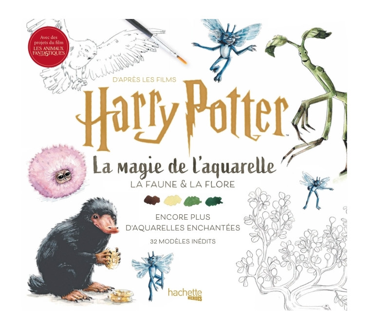 D'après les films Harry Potter : La magie de l'aquarelle - Volume 2 -  Tugce Audoire - HACHETTE HEROES