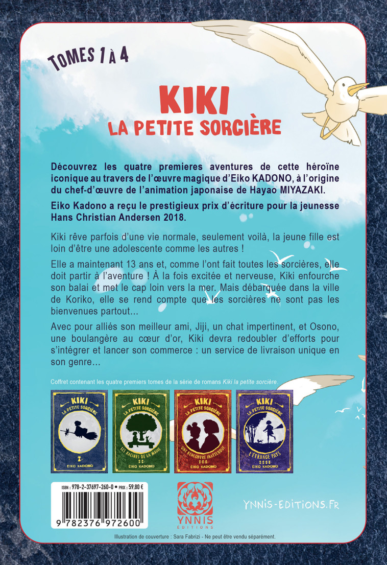 Kiki la petite sorcière coffret tomes 1 à 4 - Eiko Kadono - YNNIS