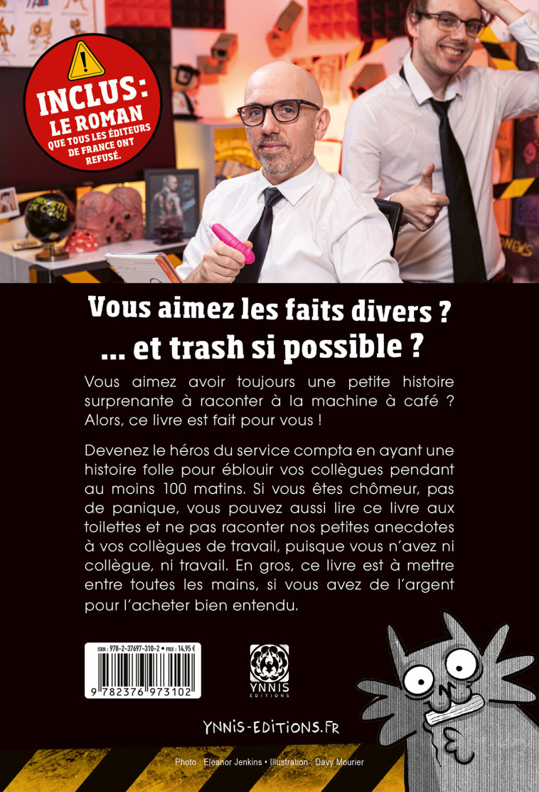 Badnews, les anals des faits divers trash - Davy Mourier - YNNIS