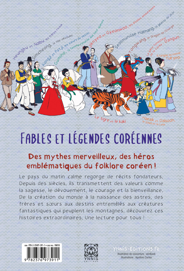 Fables et légendes coréennes - Anne-Claire Duval - YNNIS