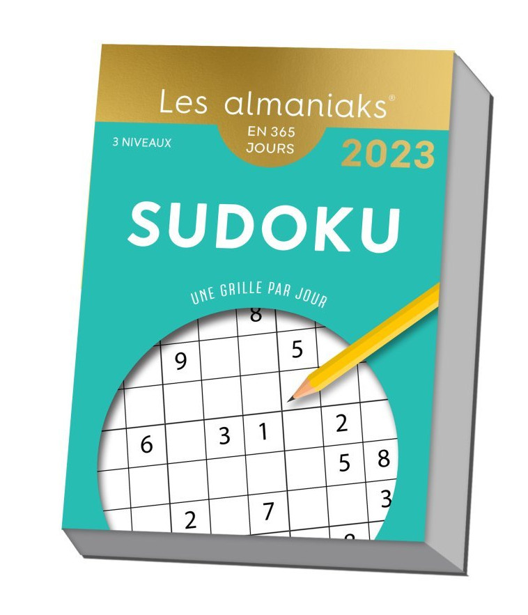 Calendrier Almaniak Sudoku 2023 : 1 grille par jour -  Editions 365 - 365 PARIS