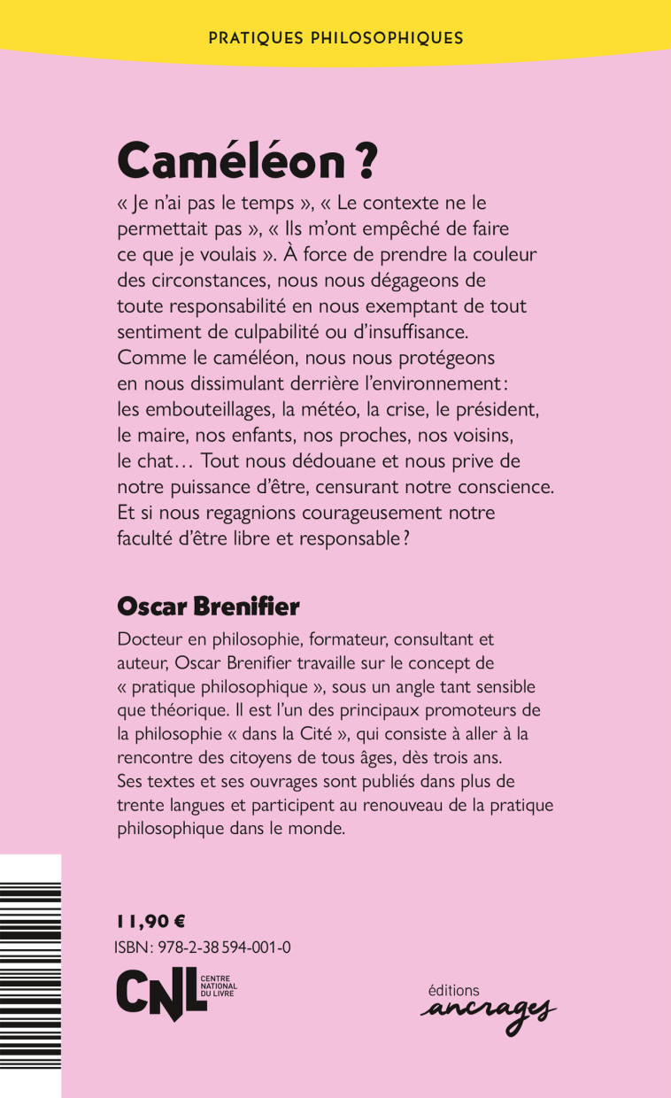 Caméléon ? - Oscar Brenifier - ANCRAGES