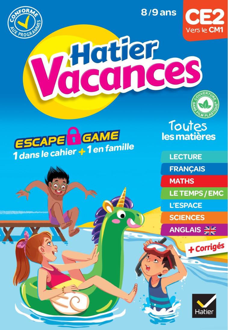 Cahier de vacances 2023 du CE2 vers le CM1 8/9 ans - Isabelle Cardron - HATIER