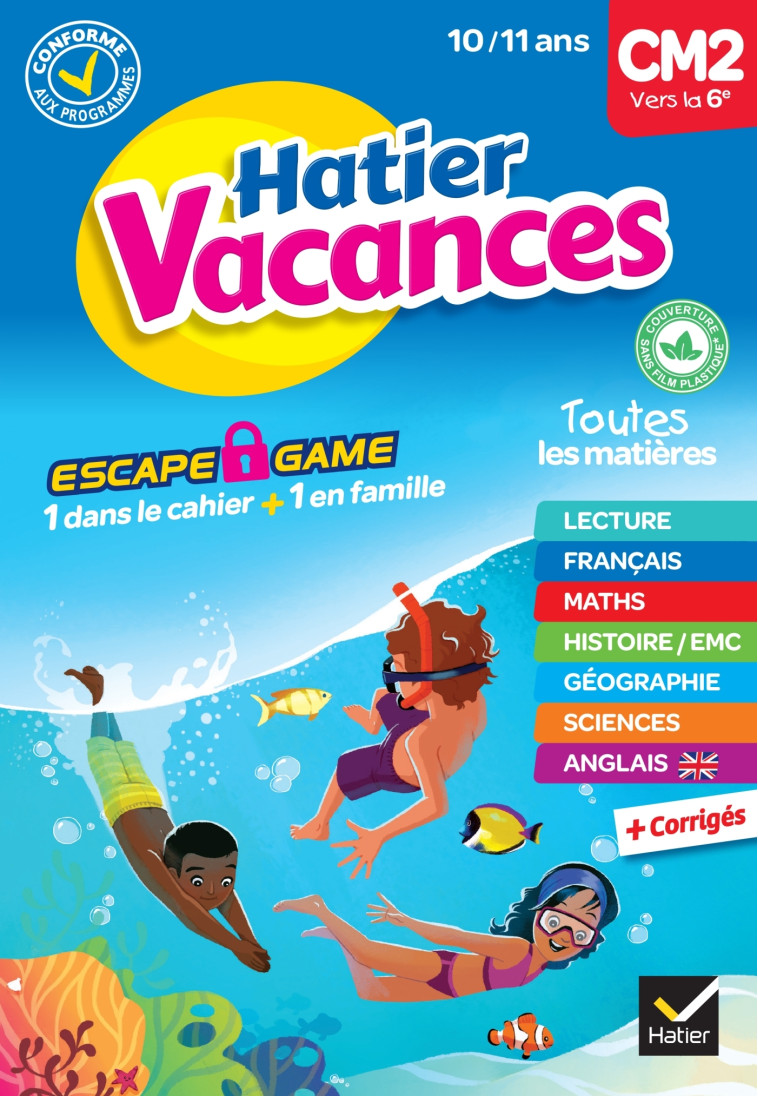 Cahier de vacances 2023 du CM2 vers la 6e 10/ 11 ans - Thomas Cambarot - HATIER