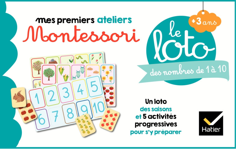 Le loto Montessori des nombres de 1 à 10  - Sophie Tovagliari - HATIER