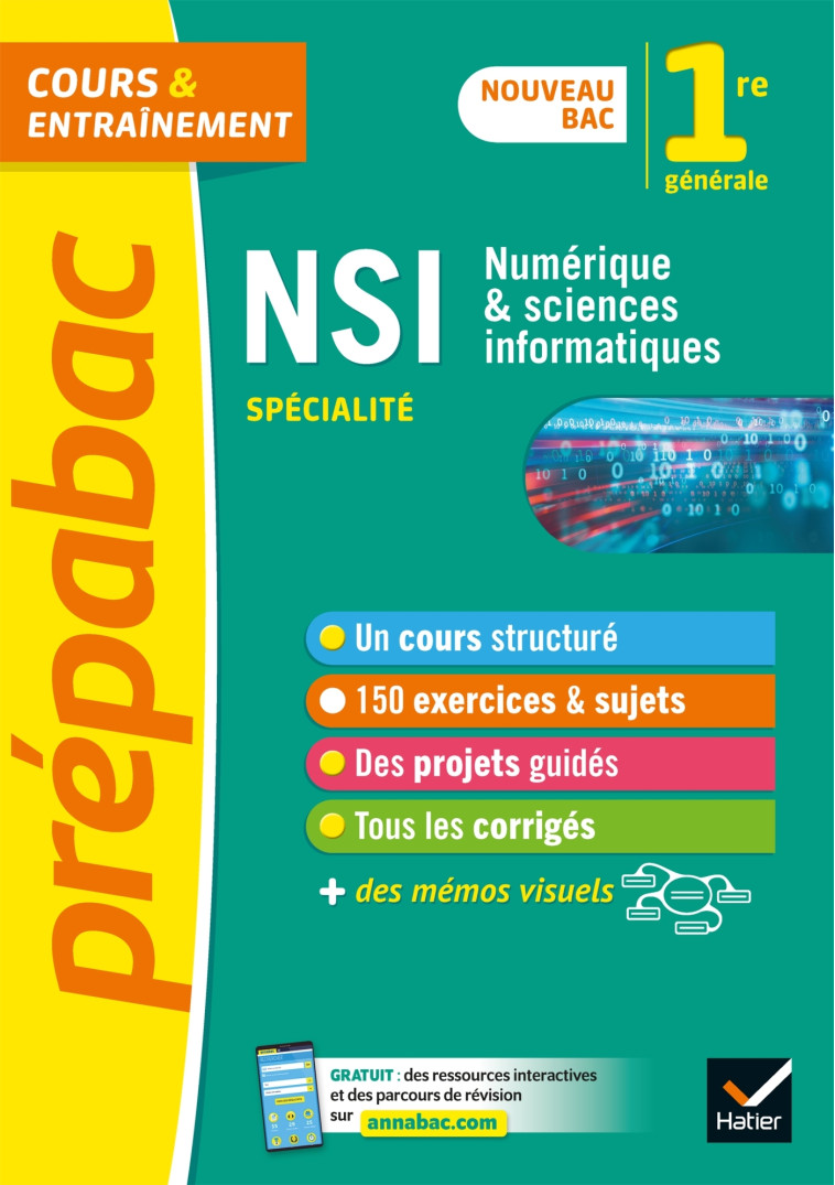 Prépabac NSI 1re générale (spécialité) - Céline Adobet - HATIER