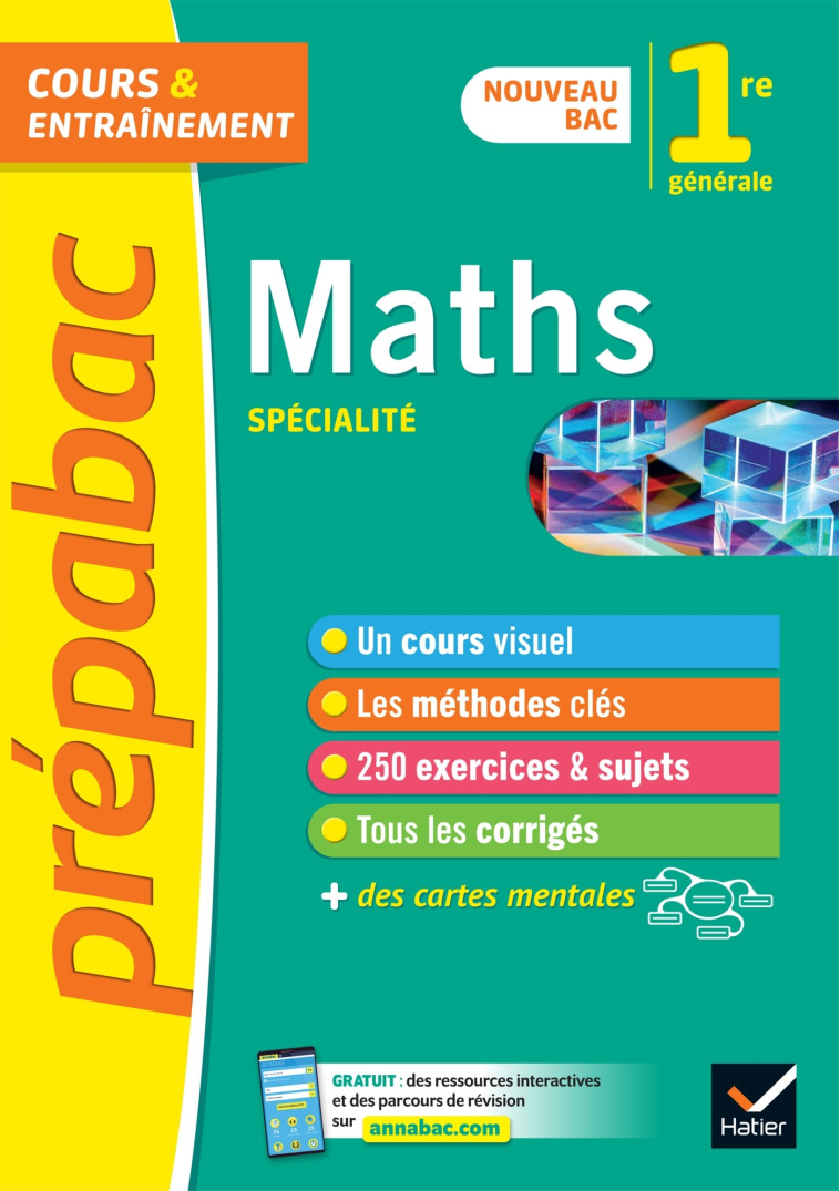 Prépabac Maths 1re générale (spécialité) - Michel Abadie - HATIER