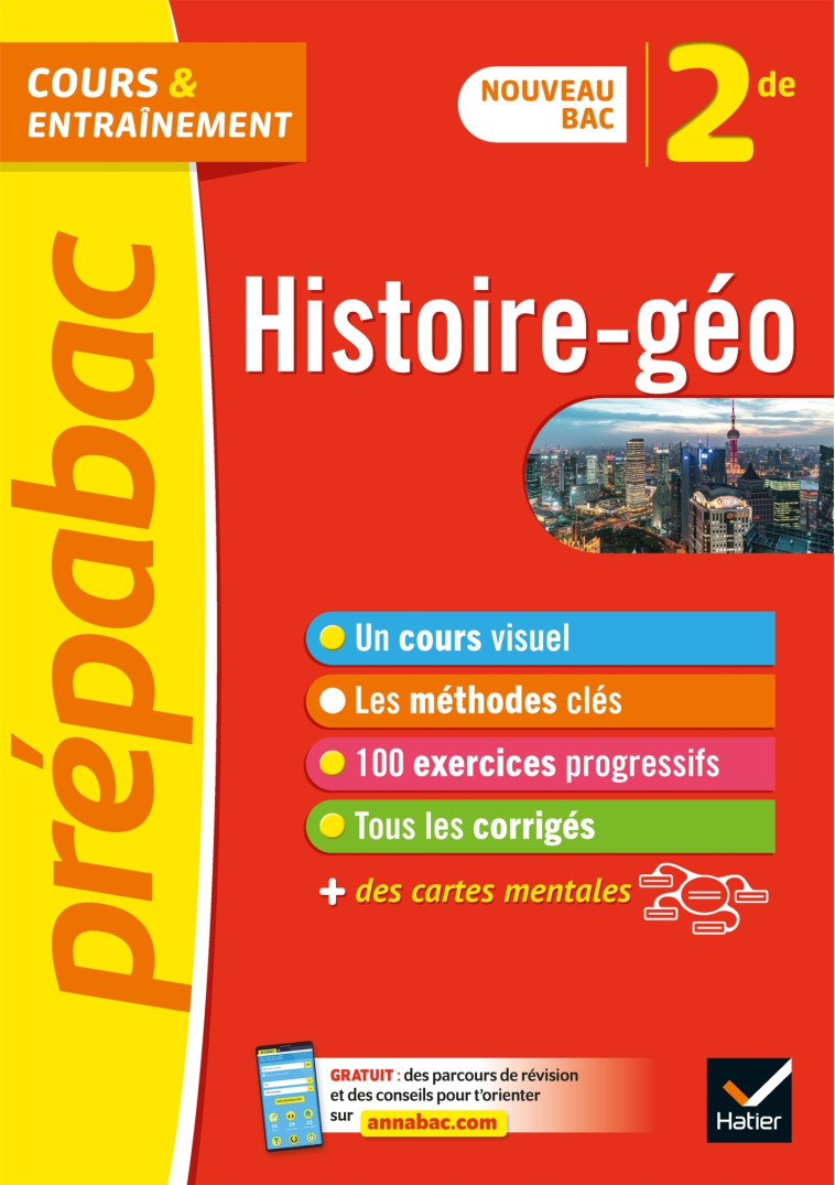 Prépabac Histoire-géographie 2de - Christophe Clavel - HATIER