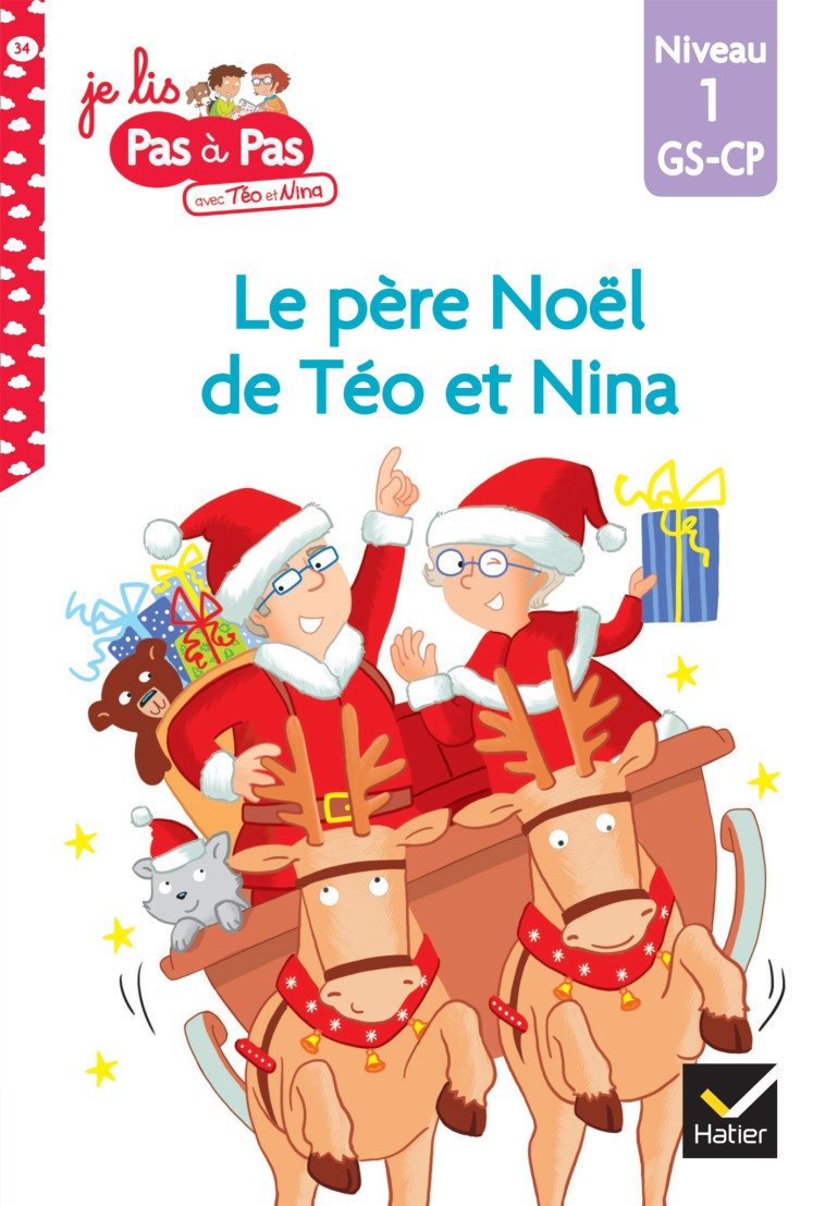 Téo et Nina GS-CP Niveau 1 - Le père Noël de Téo et Nina - Marie-Hélène Van Tilbeurgh - HATIER