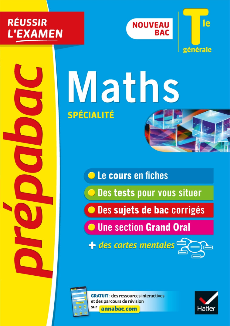 Maths Tle générale (spécialité) - Prépabac Réussir l'examen - Bac 2023 - Michel Abadie - HATIER