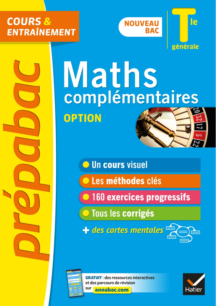 Prépabac Maths complémentaires (option) Tle générale - Bac 2023 - Annick Meyer - HATIER