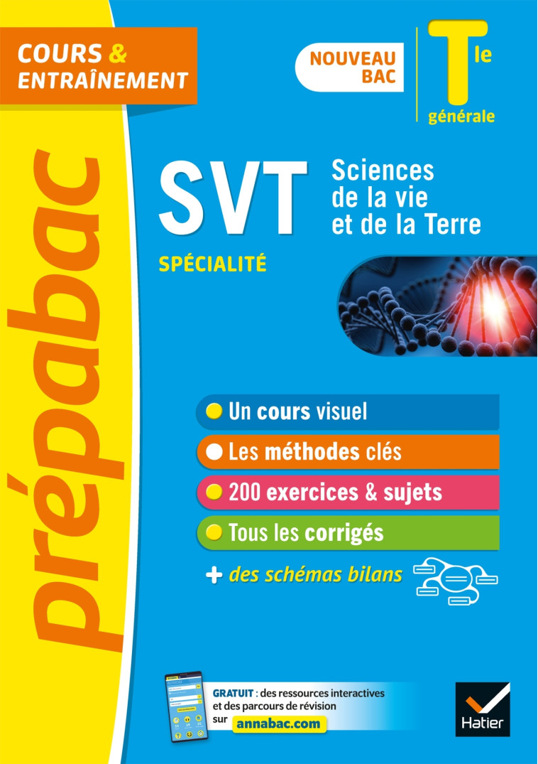 Prépabac SVT Tle générale (spécialité) - Bac 2023 - Sébastien Castillo - HATIER