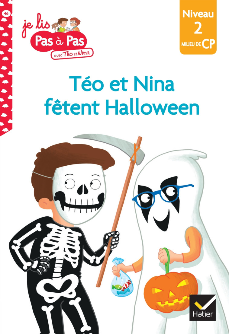 Téo et Nina Milieu de CP Niveau 2 - Téo et Nina fêtent Halloween - Marie-Hélène Van Tilbeurgh - HATIER