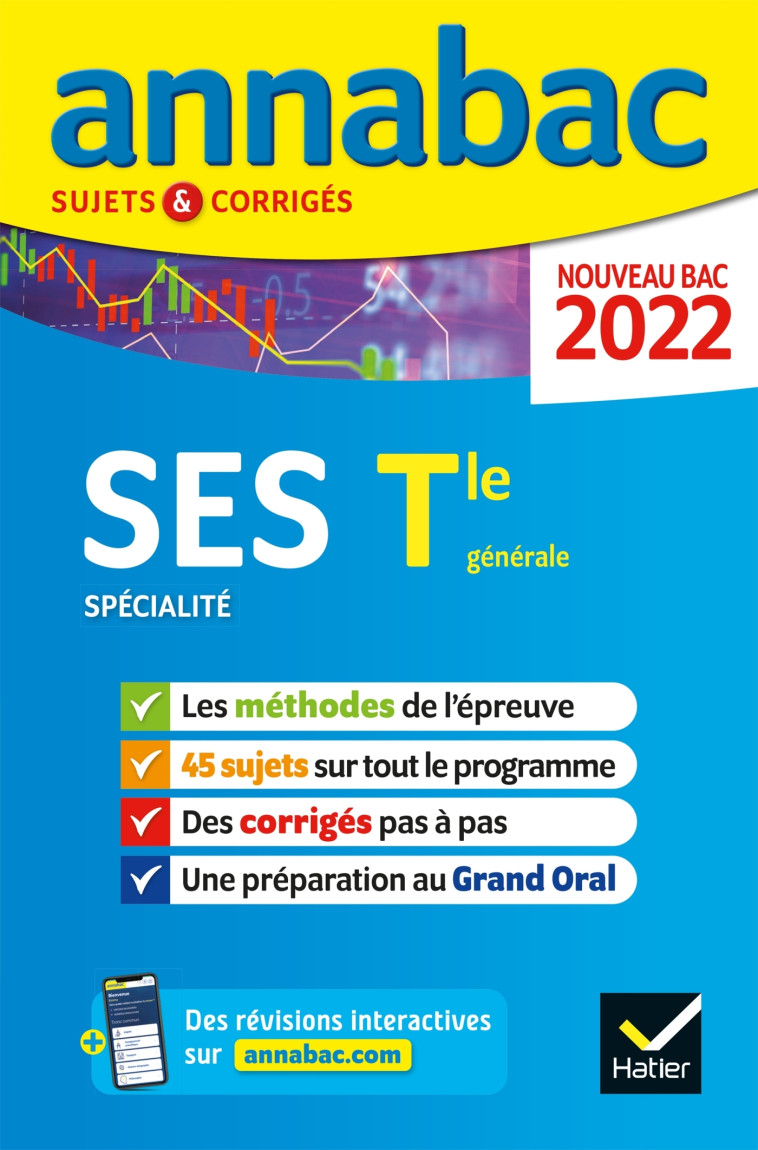 Annales du bac Annabac 2022 SES Tle générale (spécialité) -   - HATIER