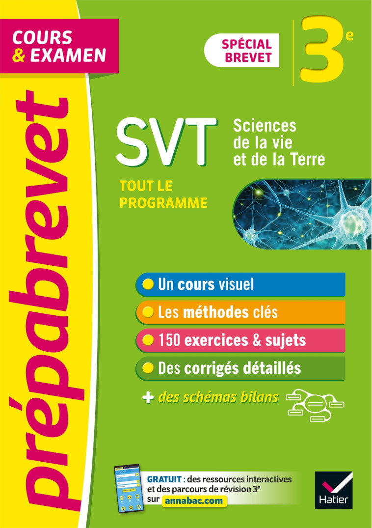 Prépabrevet SVT 3e (sciences) - Brevet 2024 - Fabien Madoz-Bonnot - HATIER