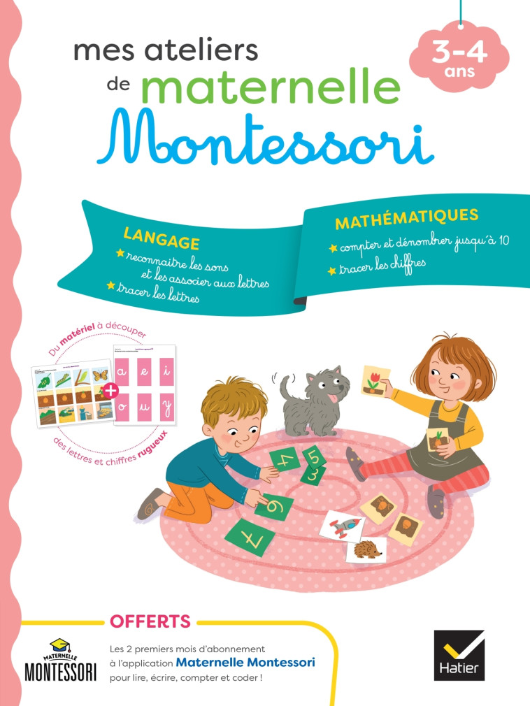 Mes ateliers de maternelle Montessori Langage-Mathématiques 3-4 ans - Sophie Tovagliari - HATIER