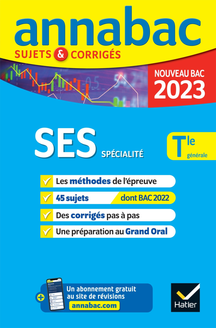 Annales du bac Annabac 2023 SES Tle générale (spécialité) -   - HATIER