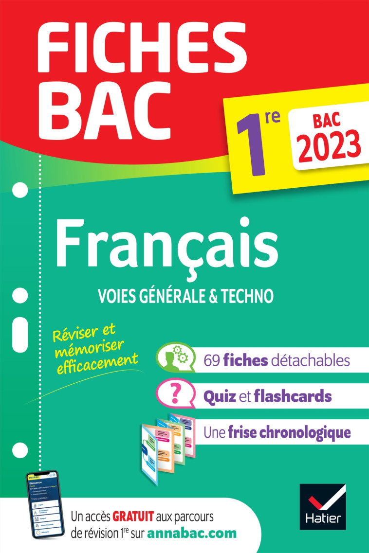 Fiches bac Français 1re générale & techno Bac 2023 - Hélène Bernard - HATIER