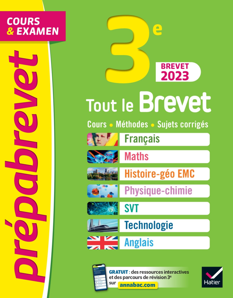 Prépabrevet Tout le brevet 2024 3e (toutes les matières) - Caroline Bureau - HATIER