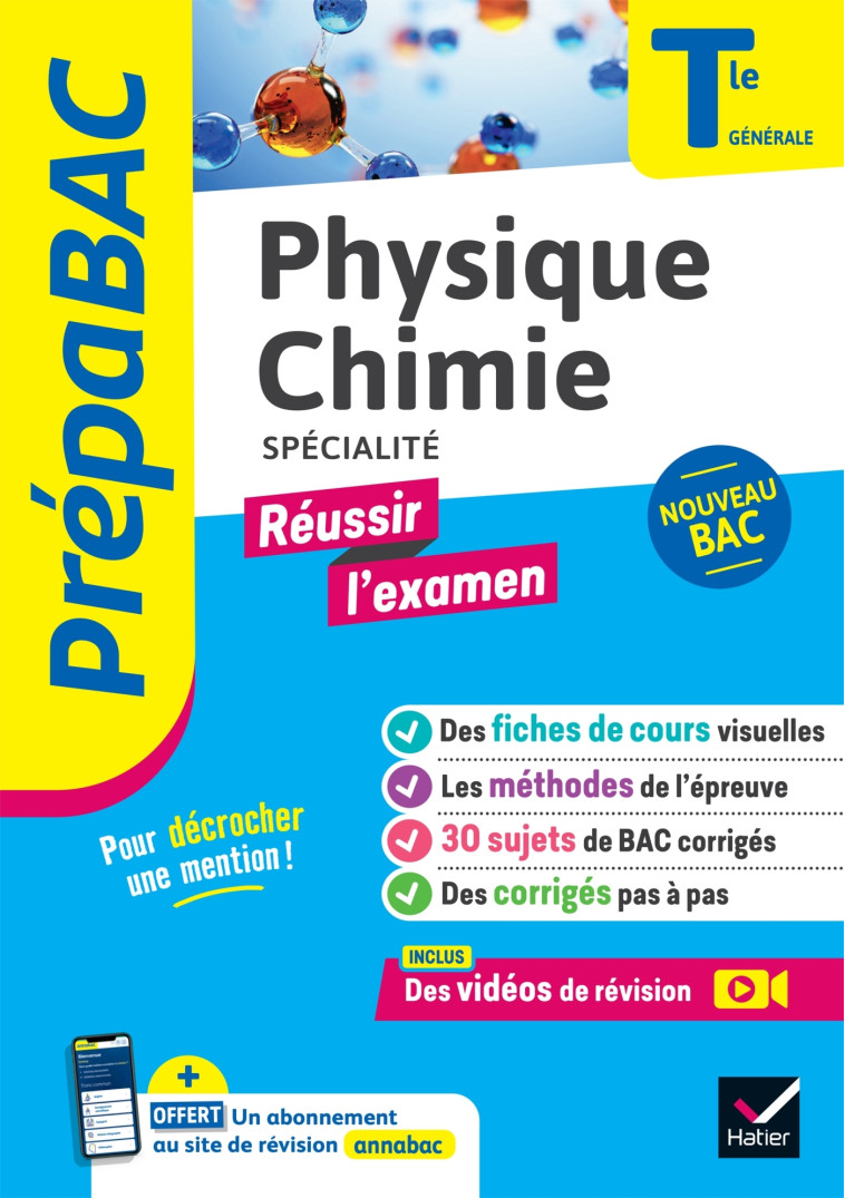 Prépabac Réussir l'examen - Physique-Chimie Tle générale (spécialité) - Bac 2025 - Nathalie Benguigui - HATIER