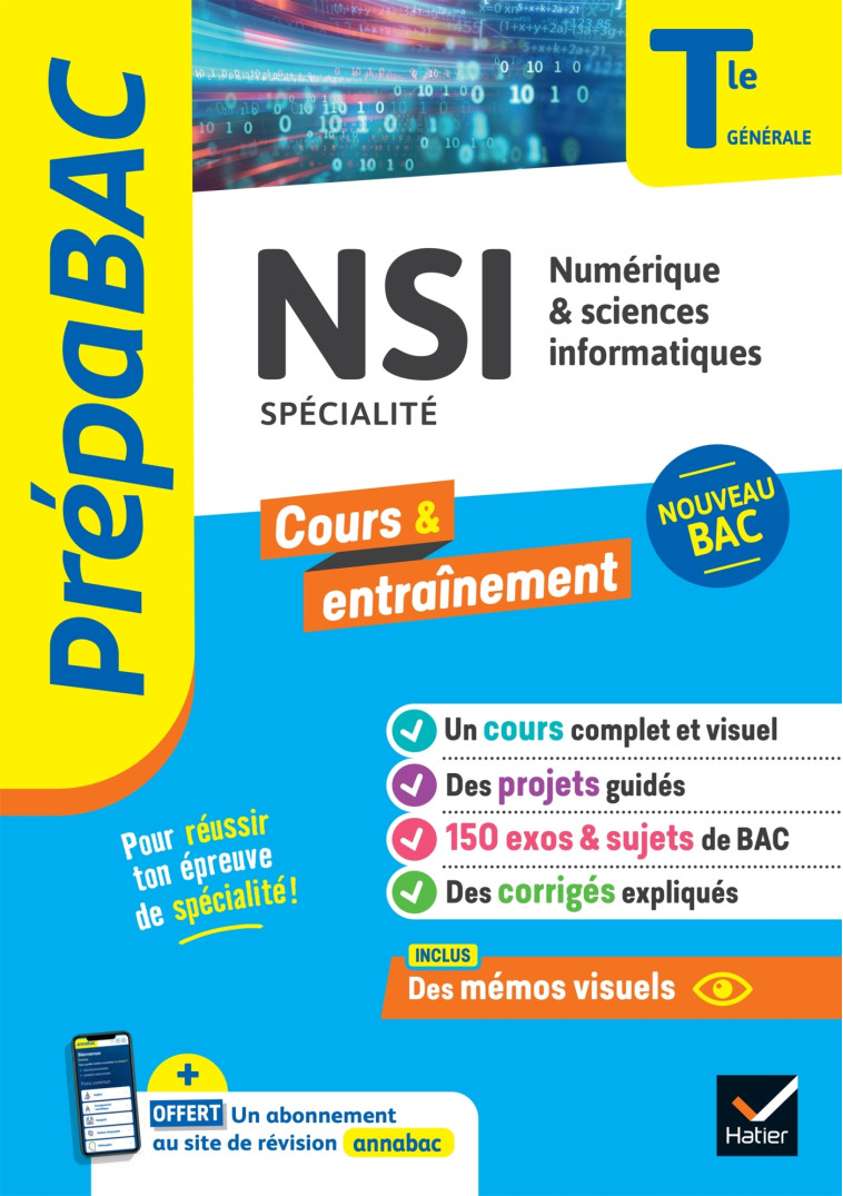 Prépabac - NSI Tle générale (spécialité) - Bac 2025 - Guillaume Connan - HATIER