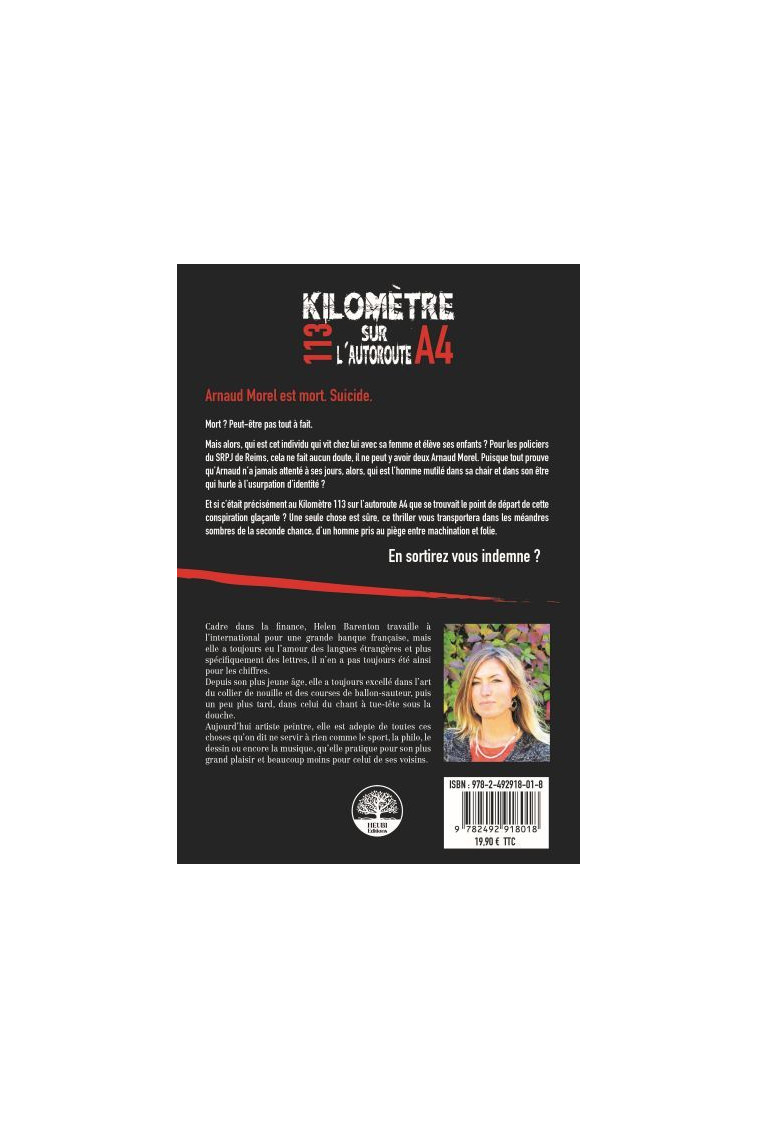 Kilometre 113 sur l'Autoroute A4 - Helen BARENTON - HEUBI EDITIONS