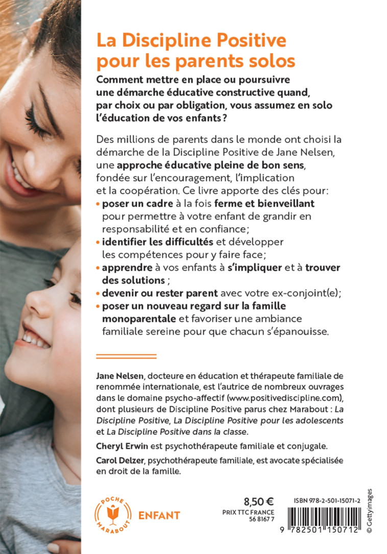 La discipline positive pour les parents solo - Jane Nelsen - MARABOUT