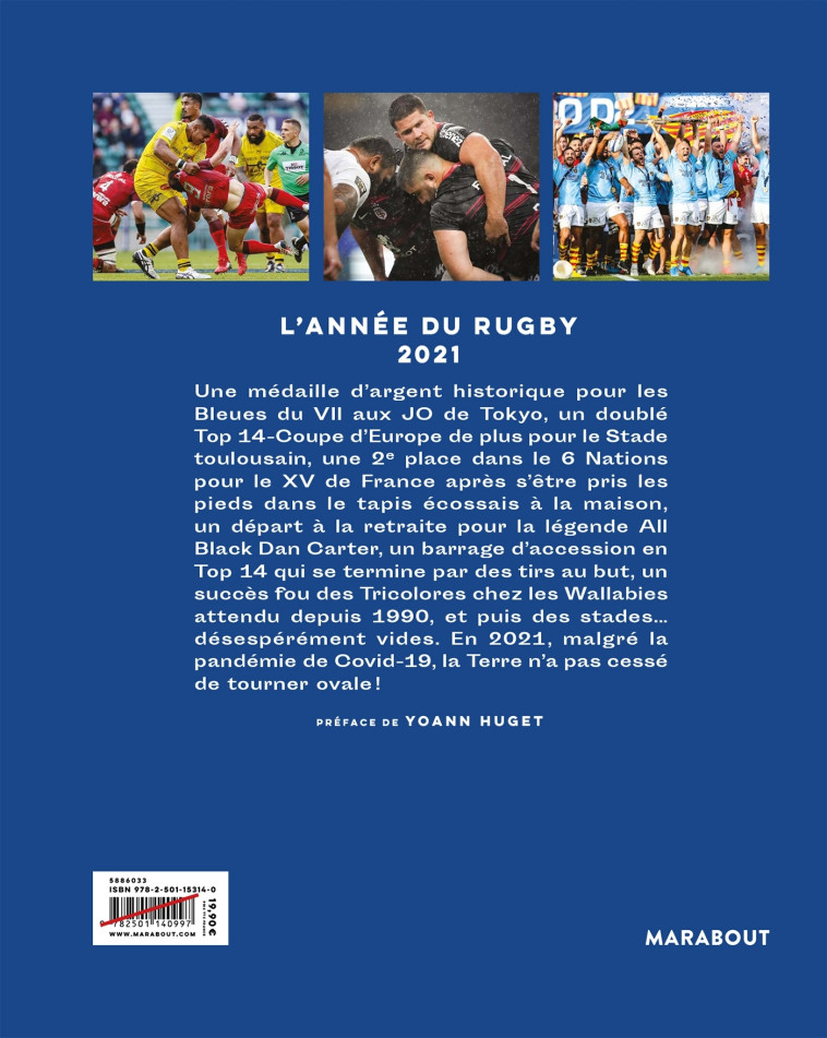 L'année du Rugby 2021 - Philippe Kallenbrunn - MARABOUT