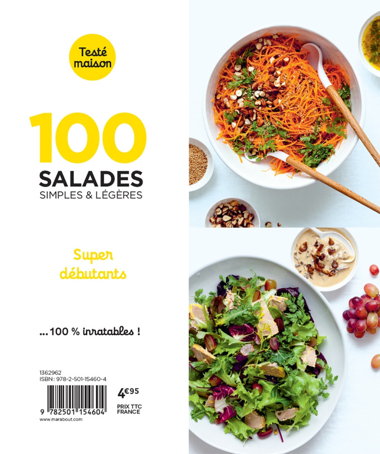 100 recettes de salades - super débutants -  Collectif - MARABOUT