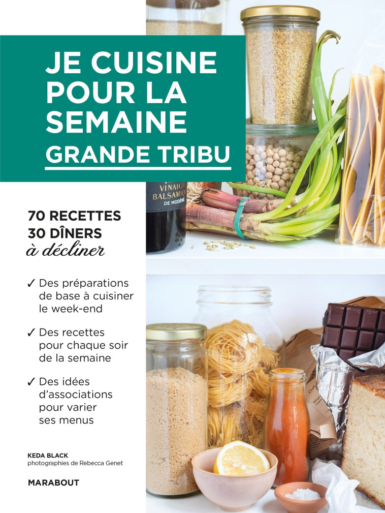 Je cuisine pour la semaine - Grande tribu - Kéda Black - MARABOUT