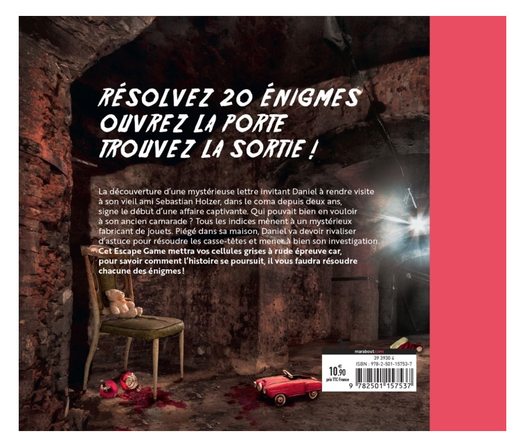 Livre Escape Game - Le fabricant de jouet -   - MARABOUT