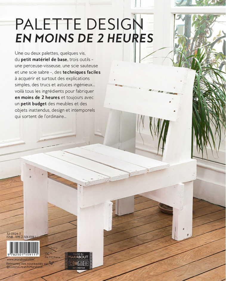 Palettes design en moins de 2 heures - Pierre Lota - MARABOUT