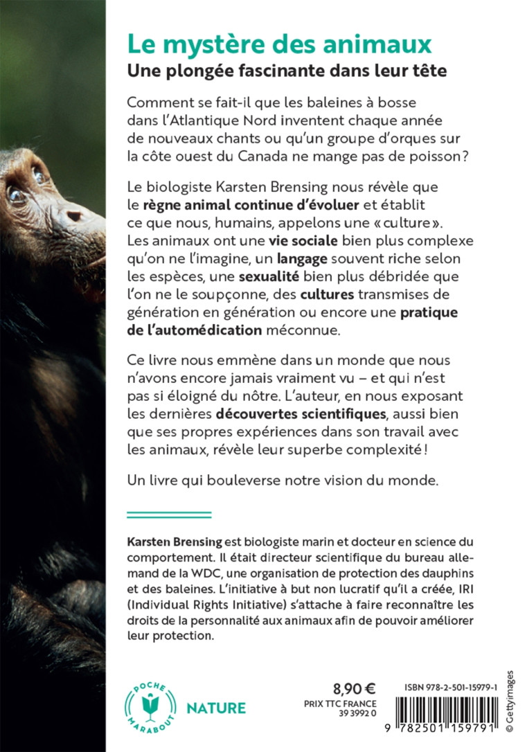 Le mystère des animaux - Karsten Brensing - MARABOUT