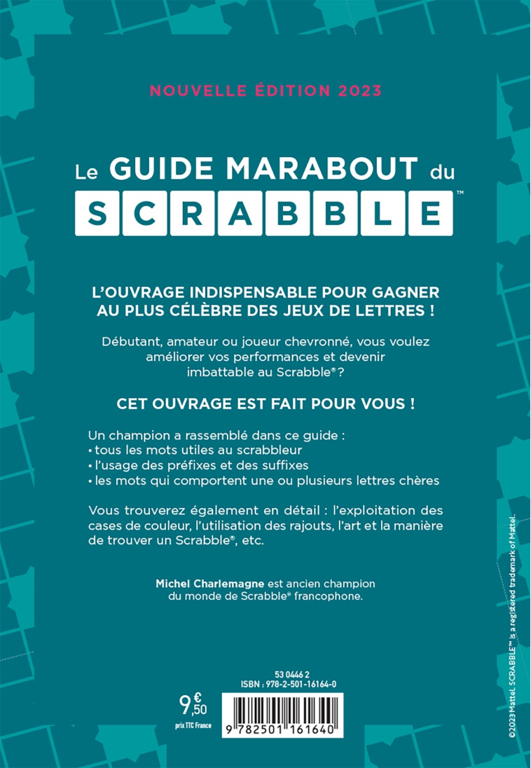 Le guide marabout du scrabble 2023 - Michel Charlemagne - MARABOUT