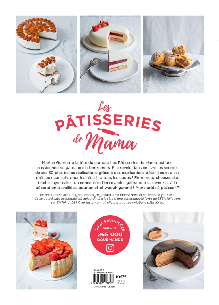 Les pâtisseries de Mama - Gâteaux & entremets -  Les pâtisseries de Mama - MARABOUT