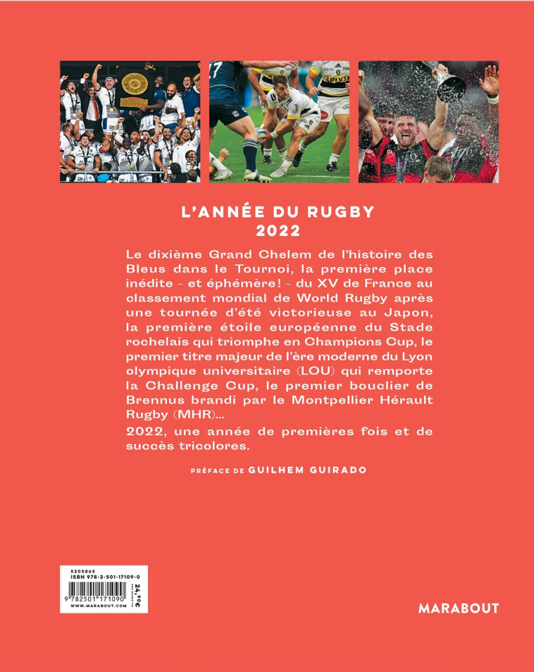 L'année du rugby - 2022 -   - MARABOUT