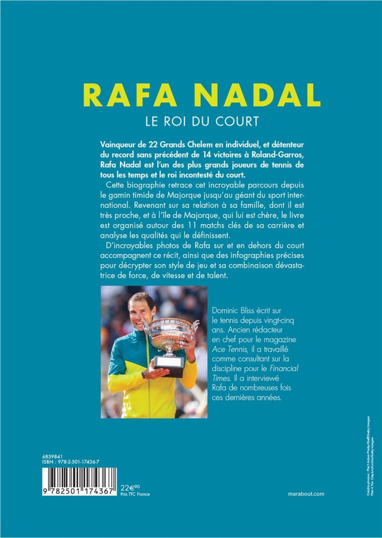 Rafa Nadal : Le roi du court -  BLISS-D - MARABOUT