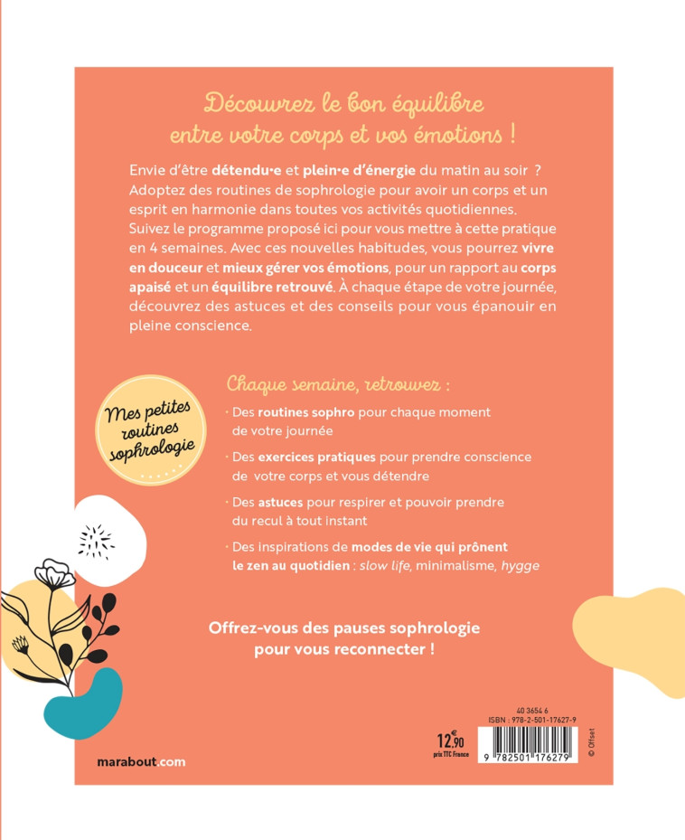 Mes petites routines - Sophrologie pour se recentrer sur soi - Florence Parot - MARABOUT