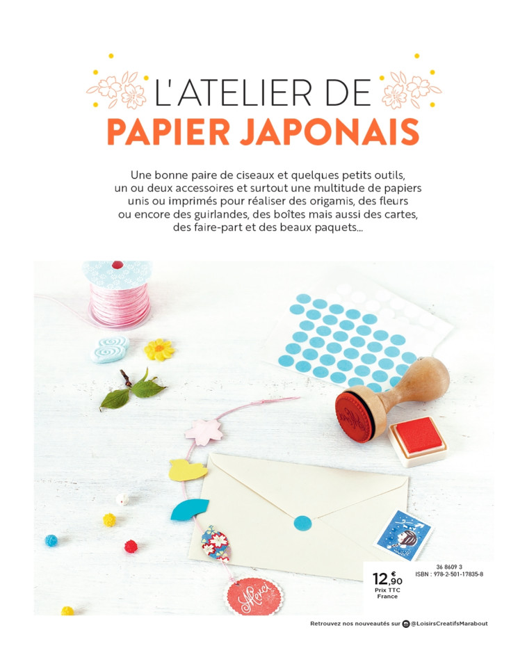 L'atelier de papier japonais - Adeline Klam - MARABOUT