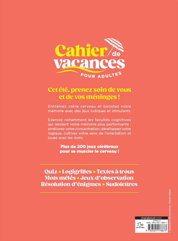 Cahier de vacances Mémoire Booster -   - MARABOUT