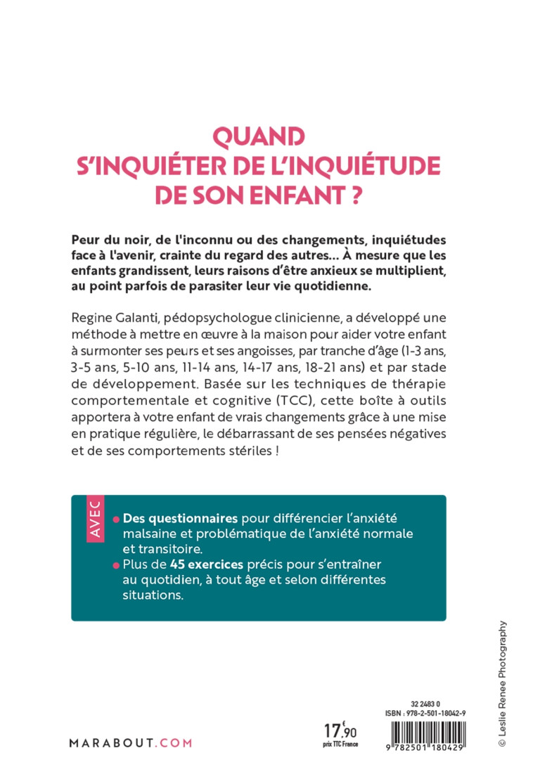 Gérer l'anxiété de son enfant - Régine Galanti - MARABOUT