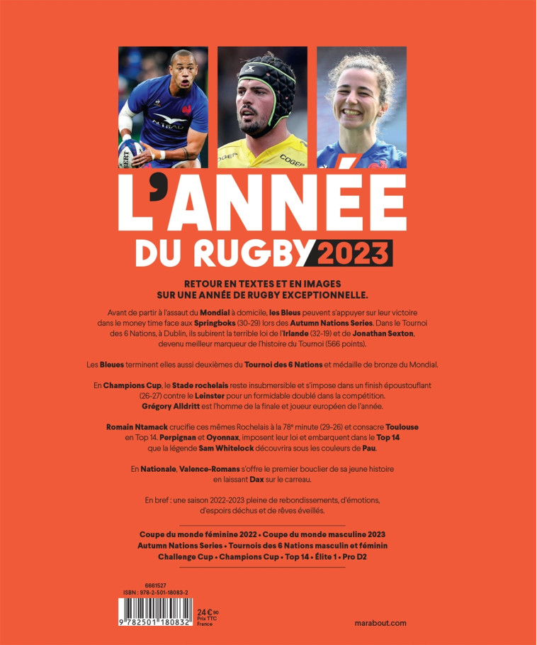 L'année du rugby 2023 - Philippe Kallenbrunn - MARABOUT